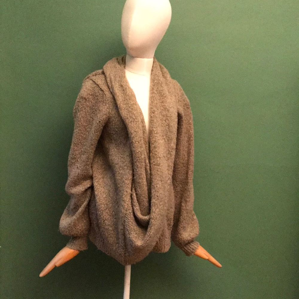 Forever 21 Beige Drape-Front Cardigan